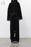 BASERANGE camel turtleneck sweater FCTN-RIB-WI23 black